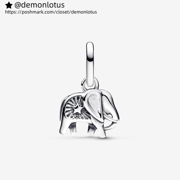 Pandora Jewelry - Pandora Turquoise-coloured Elephant Mini Dangle Charm